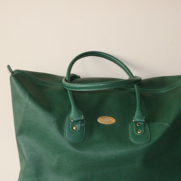 Christian Dior Perfume Lg Green Weekender Tote Bag - Picture 4 of 9